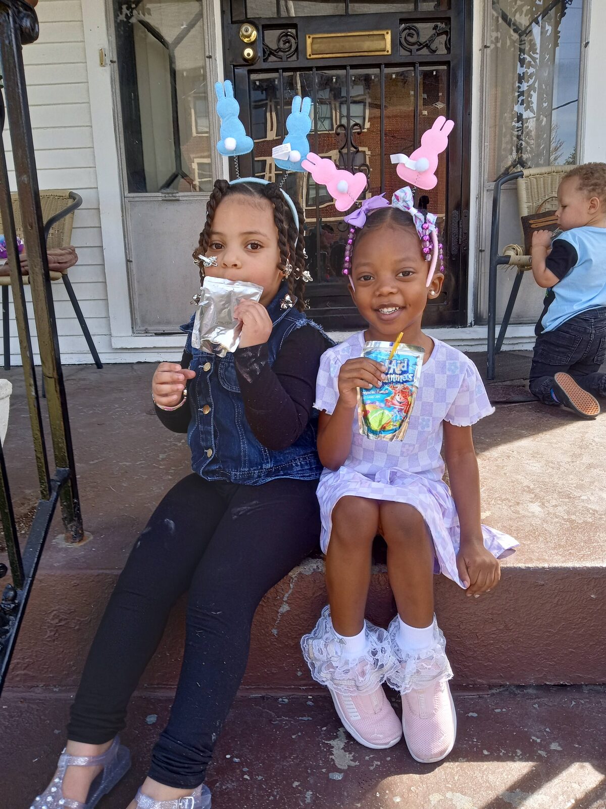 Laney and Acee on Easter 2022